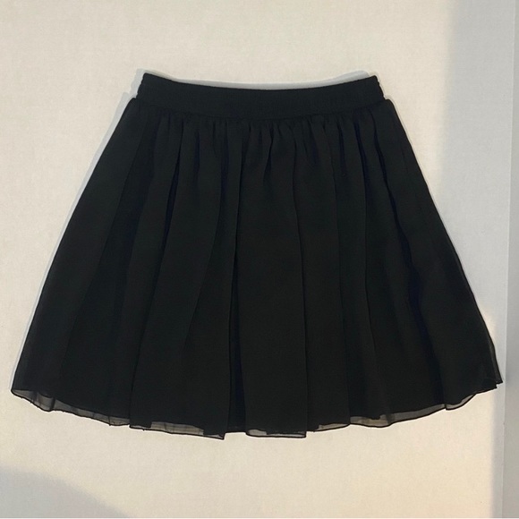 American Apparel Chiffon Circle Skirt Black - Picture 2 of 8